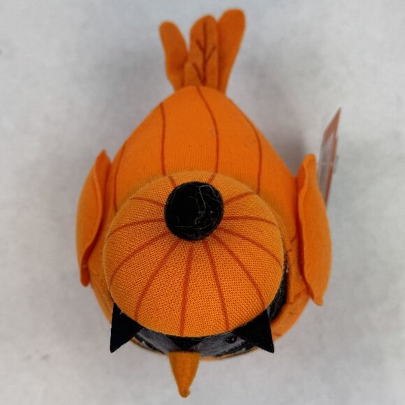 Hyde & Eek! Pawson Featherly Friends Halloween Bird Figure Pumpkin Orange  NEW - Picture 5 of 12